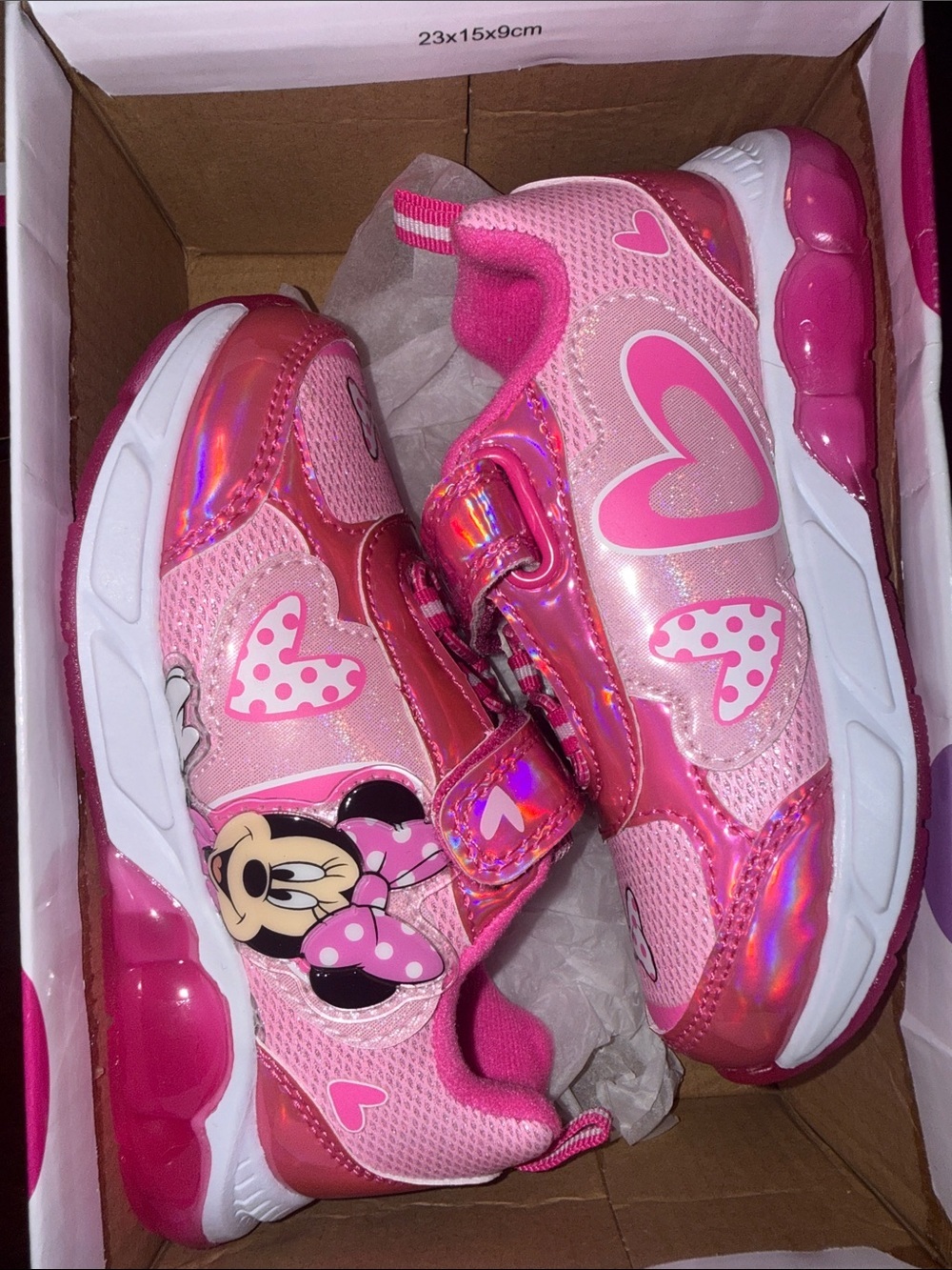 Disney Toddler Girls' Minnie Mouse with Light Shoes size 9